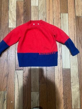 Burberry Boy/girl Red Blue 100%
Cashmere Sweater